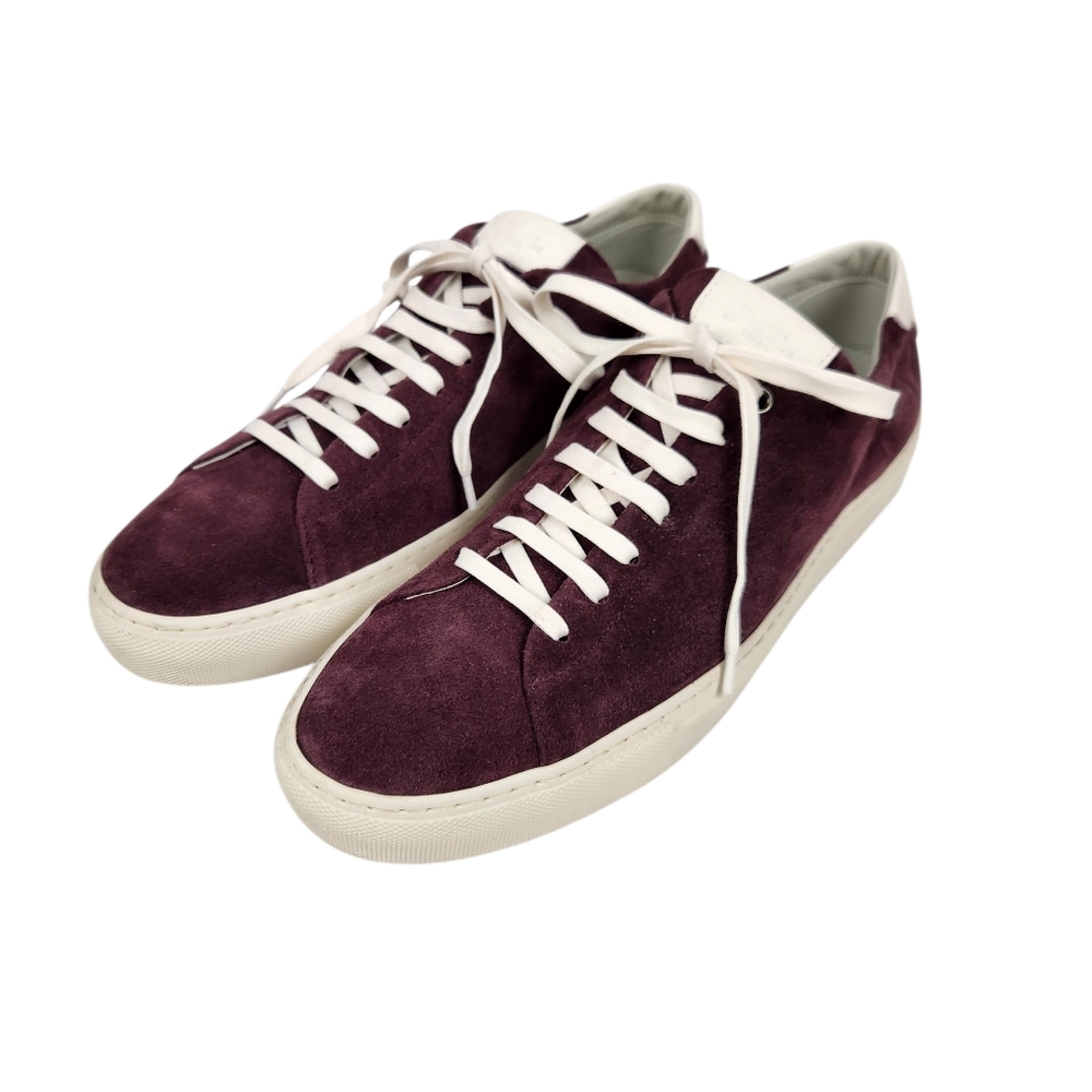 Goodman Edge Plum Burgandy Suede Leather Luxury Rubber Sole Sneaker Mens Size 11
